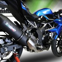 Kawasaki Z-125 2021-2023, Furore Evo4 Nero, Slip-on exhaust including removable db killer and link pipe 