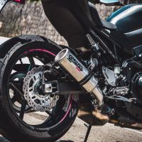 Kawasaki Z-900E 2020-2024, M3 Inox , Slip-on exhaust including removable db killer and link pipe 