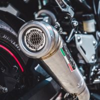 GPR exhaust compatible with  Kawasaki Z-900E 2017-2020, Powercone Evo, Slip-on exhaust including removable db killer and link pipe 