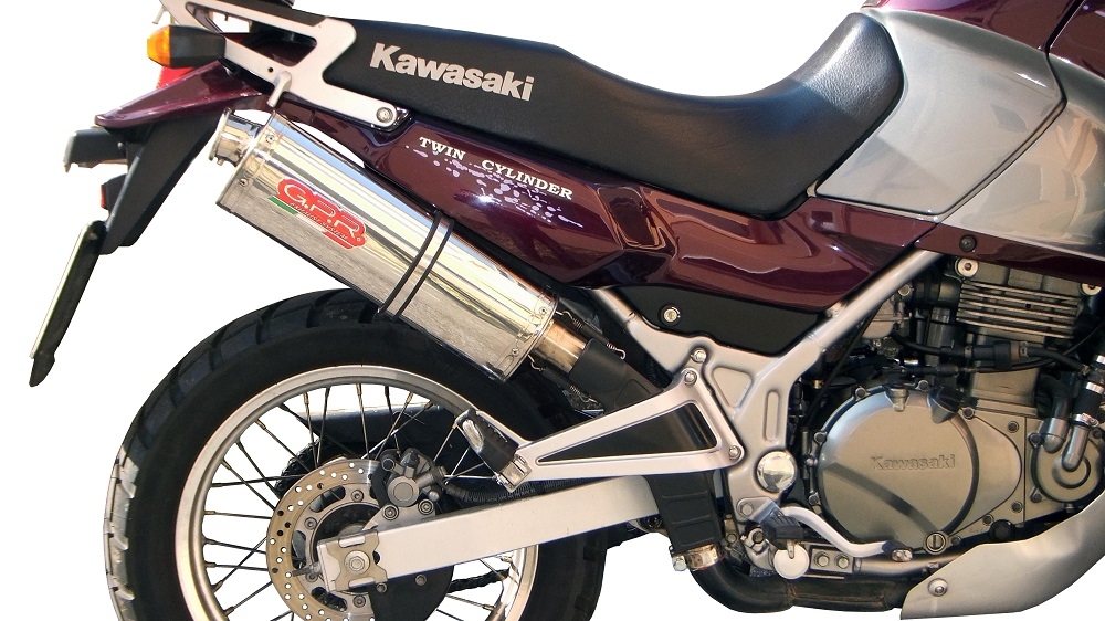 Kawasaki Kle 500 1991-2007, Trioval, Slip-on exhaust including removable db killer and link pipe 