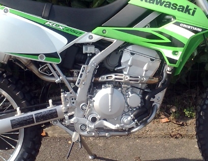 Kawasaki KLX250R 1994-2007, Satinox , Slip-on exhaust including removable db killer and link pipe 