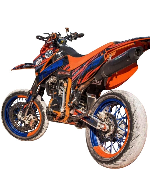 Ktm Lc4 640 Enduro - Adventure - Supermoto 2003-2006, Furore Nero, Slip-on exhaust including removable db killer and link pipe 