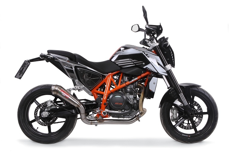 Ktm 690 Duke 2017-2020, Powercone Evo, Slip-on exhaust including removable db killer and link pipe 