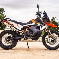 Ktm 890 SMT 2023-2024, Deeptone Inox, Slip-on exhaust including removable db killer and link pipe 