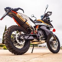 Ktm 890 SMT 2023-2024, Deeptone Inox, Slip-on exhaust including removable db killer and link pipe 