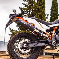 GPR exhaust compatible with  Ktm 890 DUKE 2021-2023, Furore Nero, Slip-on exhaust including link pipe 