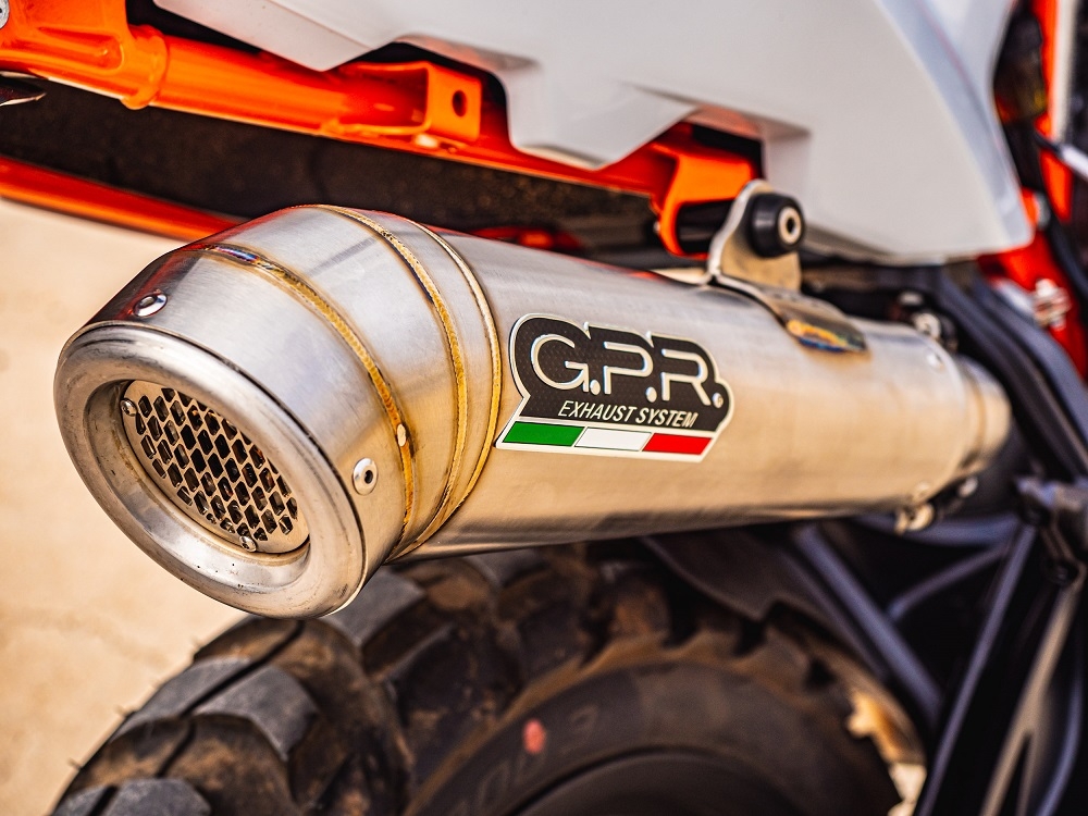 GPR exhaust compatible with  Ktm 890 DUKE 2021-2023, Deeptone Inox, Slip-on exhaust including link pipe 