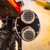 GPR exhaust compatible with  Ktm 890 DUKE 2021-2023, Dual Poppy, Slip-on exhaust including removable db killer and link pipe 