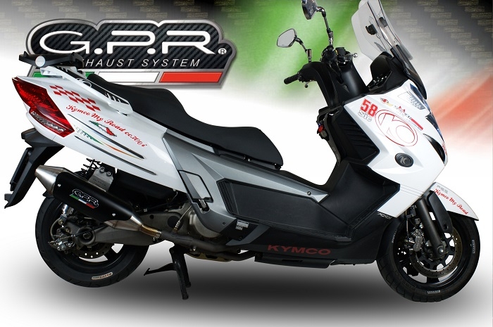 Kymco Myroad 700 2012-2016, Power Bomb, Slip-on exhaust including removable db killer and link pipe 