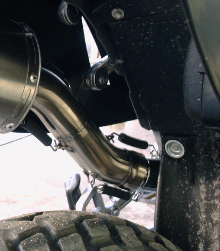 Ktm EGS Adventure / LC4  1999-2003, Furore Nero, Slip-on exhaust including removable db killer and link pipe 