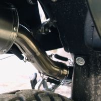 Ktm EGS Adventure / LC4  1999-2003, Albus Ceramic, Slip-on exhaust including removable db killer and link pipe 