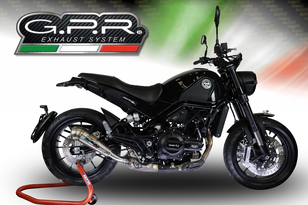 Benelli Leoncino 500 2017-2020, Powercone Evo, Slip-on exhaust including removable db killer and link pipe 