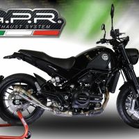 Benelli Leoncino 500 2017-2020, Powercone Evo, Slip-on exhaust including removable db killer and link pipe 