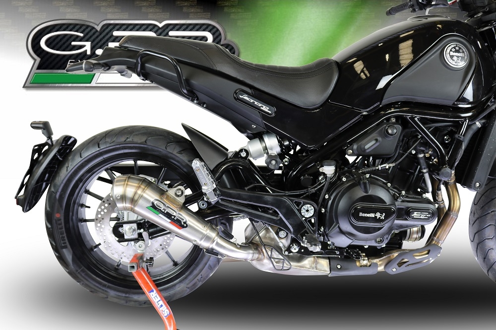 Benelli Leoncino 500 2017-2020, Powercone Evo, Slip-on exhaust including removable db killer and link pipe 