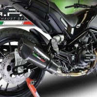 Benelli Leoncino 500 2017-2020, GP Evo4 Poppy, Slip-on exhaust including removable db killer and link pipe 