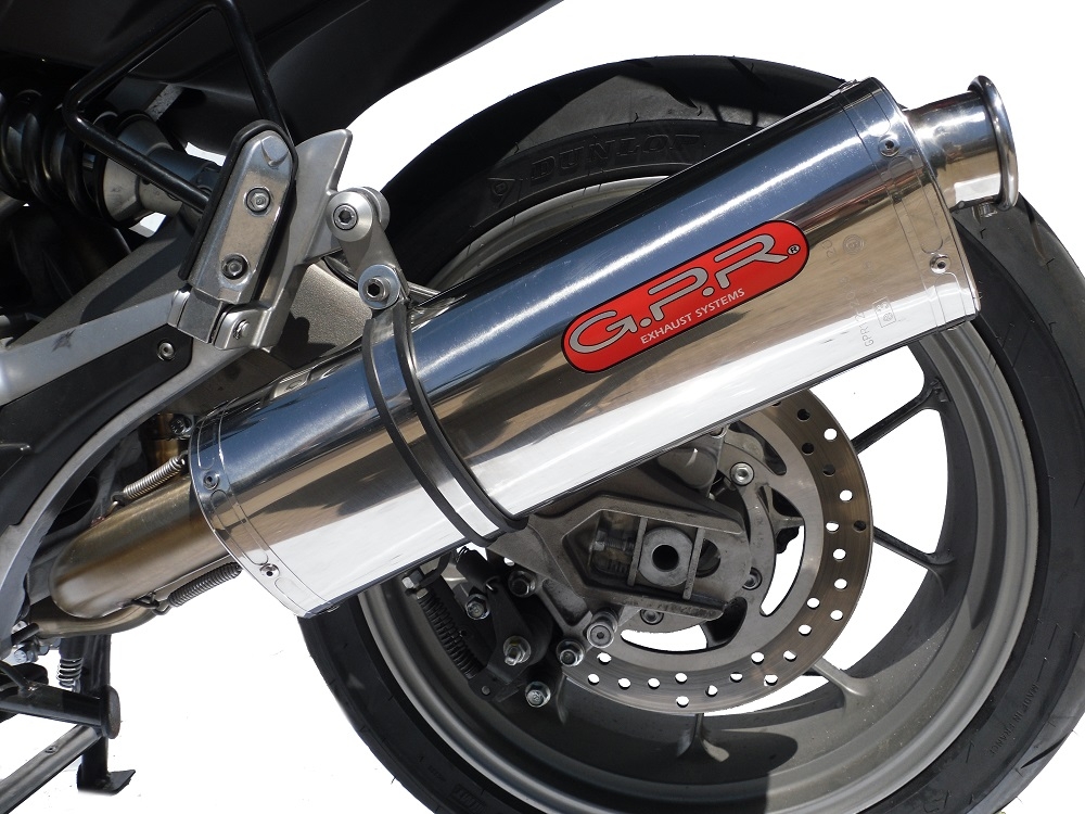 GPR exhaust compatible with  Aprilia Mana 850 Gt 2007-2016, Trioval, Mid-Full system exhaust including removable db killer 