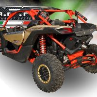 GPR exhaust compatible with  Can Am Maverick X3 Turbo Buggy 2017-2023, Deeptone Atv, Slip-on exhaust including removable db killer and link pipe 