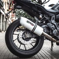 Yamaha FZ-7 MT07 2014-2016, Albus Ceramic, Full system exhaust, including removable db killer  