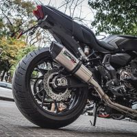 Yamaha FZ-7 MT07 2014-2016, Gpe Ann. titanium, Full system exhaust, including removable db killer  