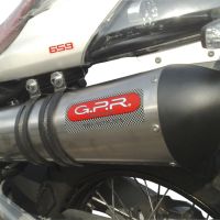 Derbi Mulhacén 659 2005-2011, Gpe Ann. titanium, Slip-on exhaust including removable db killer and link pipe 