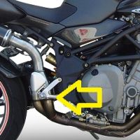 Mv Agusta Brutale 750 S 2000-2006, Furore Nero, Slip-on exhaust including removable db killer and link pipe 