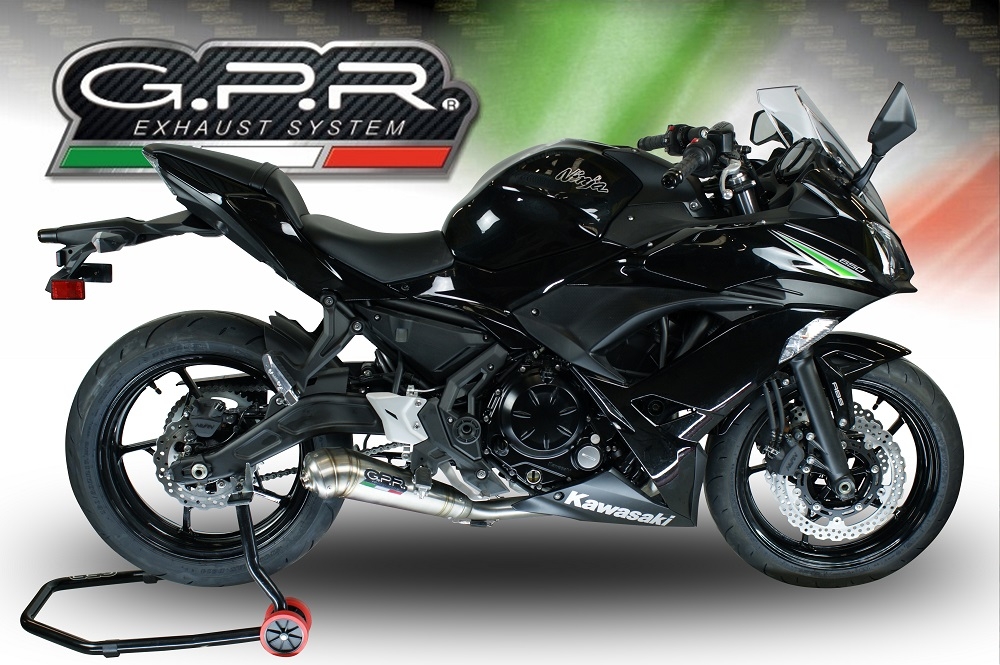 Kawasaki Ninja 650 2023-2024, Powercone Evo, Full system exhaust, including removable db killer 