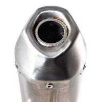 GPR exhaust compatible with  Gas Gas EC 450F 2024-2025, Pentacross Inox, Slip-on exhaust, including link pipe and removable db killer spark/arrestor 