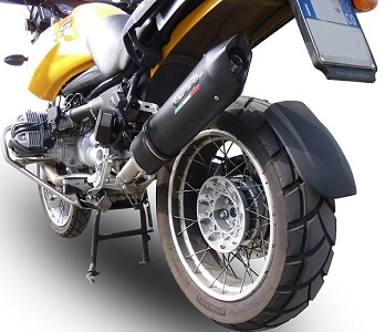 GPR exhaust compatible with  Bmw R850R 2003-2007, Furore Nero, Slip-on exhaust including removable db killer and link pipe 