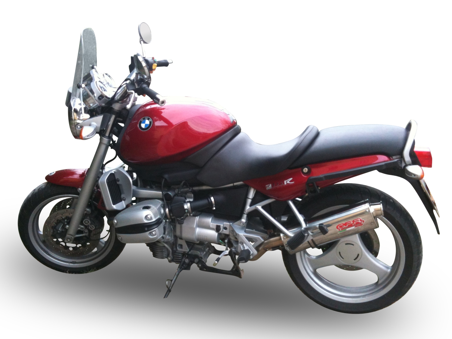 Bmw R1100GS 1994-1998, Trioval, Slip-on exhaust including removable db killer and link pipe 