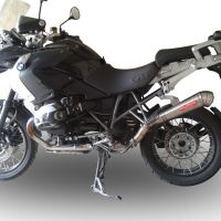 GPR exhaust compatible with  Bmw R1200GS - Adventure 2004-2009, Powercone Evo, Slip-on exhaust including removable db killer and link pipe 