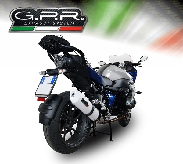 Bmw R1200RS LC 2015-2016, Albus Ceramic, Slip-on exhaust including removable db killer and link pipe 