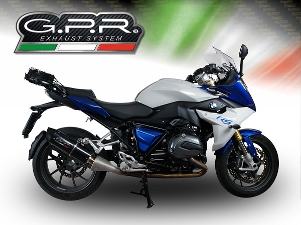 Bmw R1200RS LC 2015-2016, Furore Nero, Slip-on exhaust including removable db killer and link pipe 