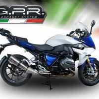 Bmw R1200RS LC 2015-2016, Gpe Ann. titanium, Slip-on exhaust including removable db killer and link pipe 