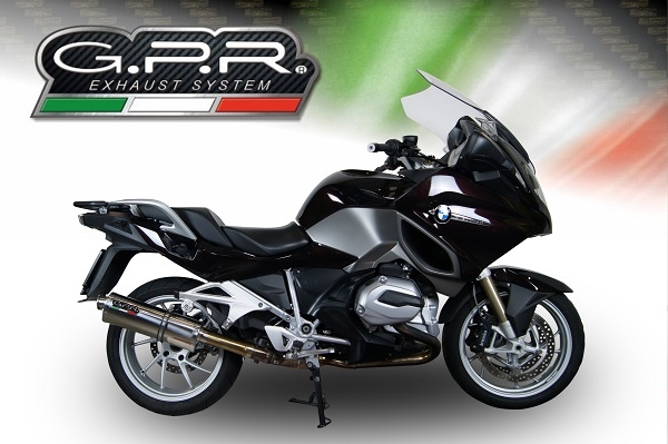 GPR exhaust compatible with  Bmw R1200RT LC 2014-2016, Trioval, Slip-on exhaust including removable db killer and link pipe 