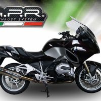 GPR exhaust compatible with  Bmw R1200RT LC 2014-2016, Trioval, Slip-on exhaust including removable db killer and link pipe 