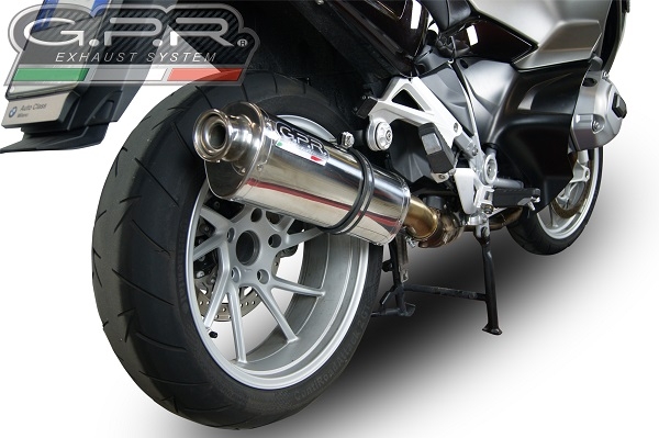 GPR exhaust compatible with  Bmw R1200RT LC 2014-2016, Trioval, Slip-on exhaust including removable db killer and link pipe 