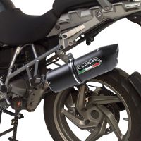 GPR exhaust compatible with  Bmw R1200GS - Adventure 2010-2012, Furore Poppy, Slip-on exhaust including removable db killer and link pipe 