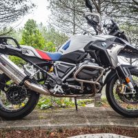 Bmw R1250GS - Adventure 2019-2020, Sonic Titanium, Slip-on exhaust including removable db killer and link pipe 