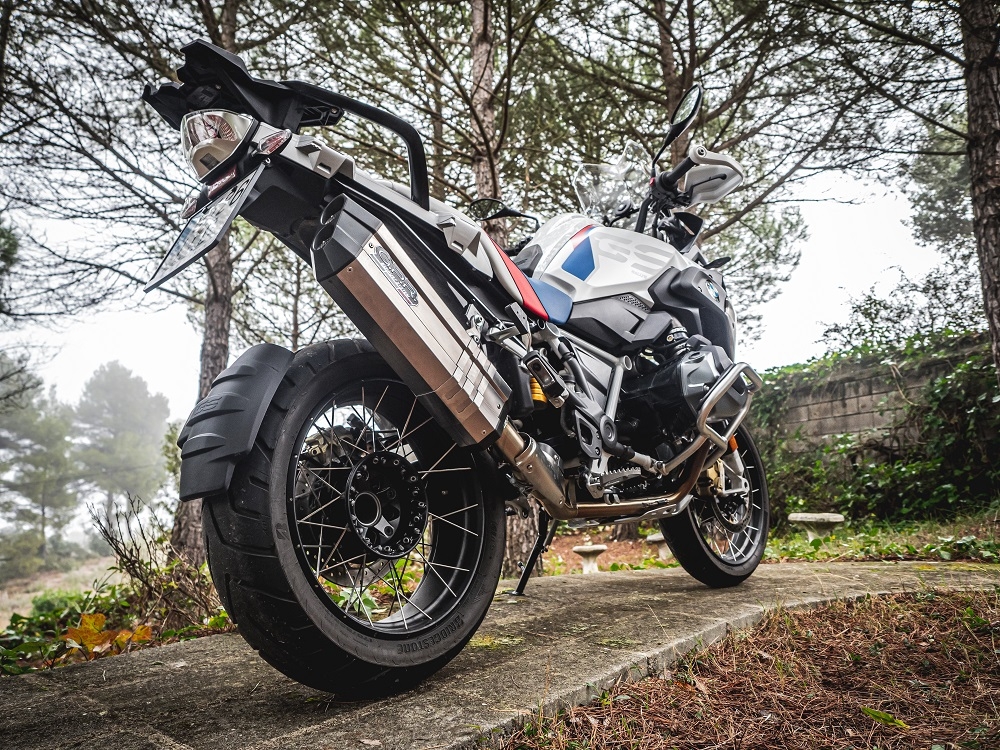 Bmw R1250GS - Adventure 2019-2020, Sonic Titanium, Slip-on exhaust including removable db killer and link pipe 