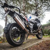 Bmw R1250GS - Adventure 2019-2020, Sonic Titanium, Slip-on exhaust including removable db killer and link pipe 