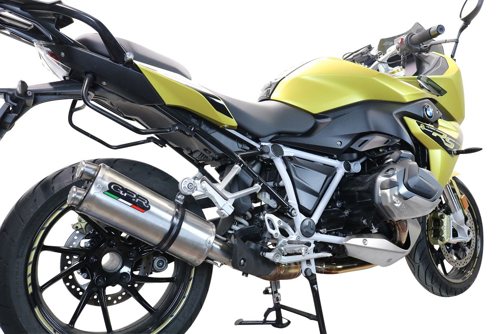 Bmw R1250R R1250RS 2021-2024, Dual Inox, Slip-on exhaust including removable db killer and link pipe 