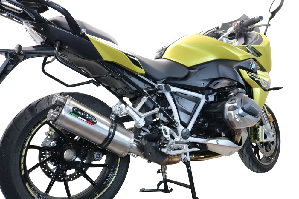 Bmw R1250R R1250RS 2021-2024, Dual Inox, Slip-on exhaust including removable db killer and link pipe 