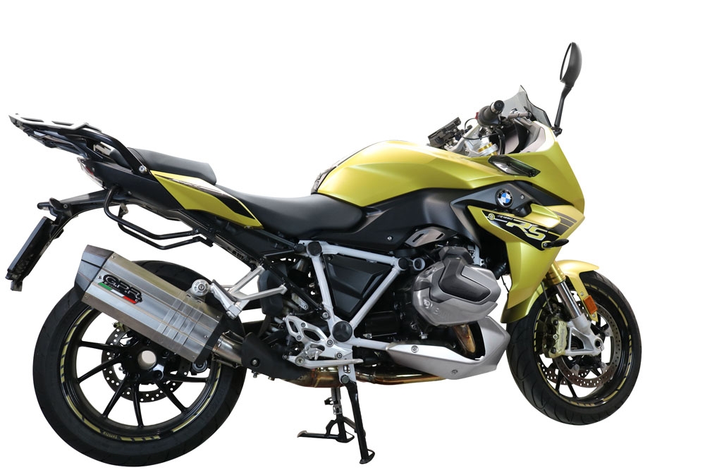 Bmw R1250R R1250RS 2021-2024, Sonic Titanium, Slip-on exhaust including removable db killer and link pipe 