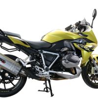 Bmw R1250R R1250RS 2021-2024, Sonic Titanium, Slip-on exhaust including removable db killer and link pipe 