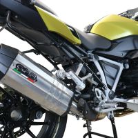 Bmw R1250R R1250RS 2021-2024, Sonic Titanium, Slip-on exhaust including removable db killer and link pipe 