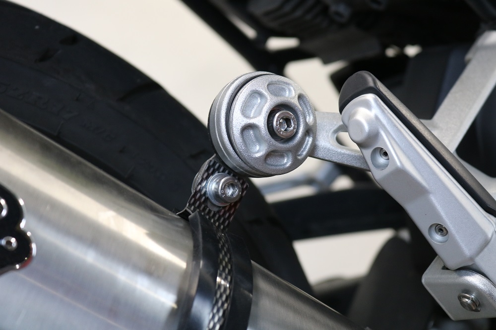 Bmw R1250R R1250RS 2021-2024, Sonic Titanium, Slip-on exhaust including removable db killer and link pipe 