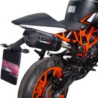 Ktm RC 200 2014-2021, Deeptone Inox, Slip-on exhaust including removable db killer and link pipe 