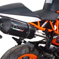 Ktm RC 200 2014-2021, Deeptone Inox, Slip-on exhaust including removable db killer and link pipe 