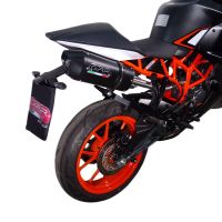 Ktm RC 125 2014-2016, Furore Nero, Slip-on exhaust including link pipe 