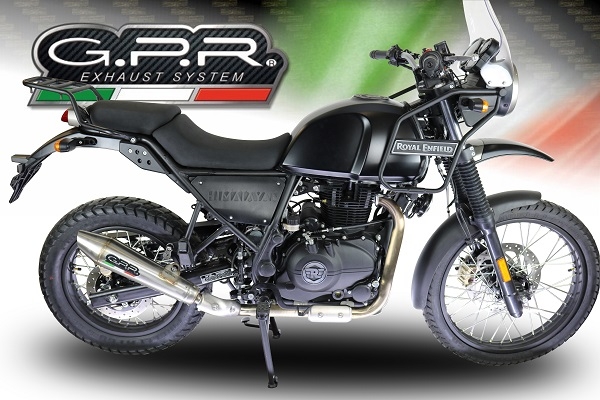 Royal Enfield Himalayan 410 DIAM 42.5 2017-2020, Vintacone, Slip-on exhaust including link pipe and removable db killer 